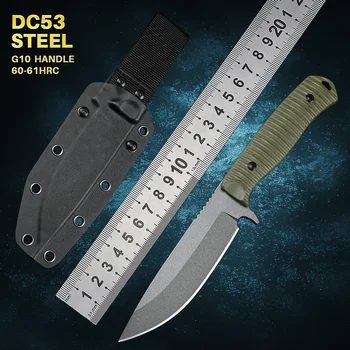 Универсальные ножи DC53 Steel BM539 с фиксированным лезвием Охотничий нож выживания Тактический военный для кемпинга на открытом воздухе самообороны и EDC