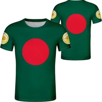 Футболка Bgd БАНГЛАДЕШ, футболка колледжа страны, Сделай сам, Bd, Одежда с флагом Бенгальской нации, черный трикотаж без принта, сшитый на заказ, Повседневный