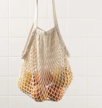 Хлопчатобумажная сетчатая сумка для хранения, многоразовая хозяйственная сумка сумки для летних каникул пляжная тканая женская сумка холщовая сумка bolsos sac 가방